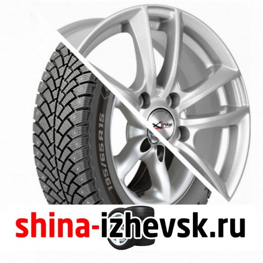 Колесо в сборе BF Goodrich G Force Stud 205/55 R16 Q 94 + X-trike X116 6.5xR16 5×112 ET45 DIA57.1 Серебристый в Ижевске